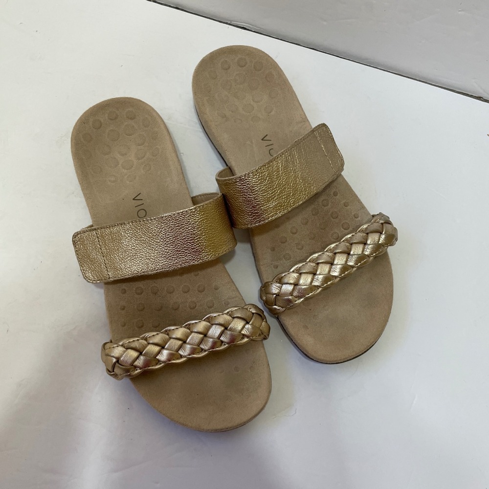 VIONIC‎ JEANNE SANDALS IN GOLD METALLIC - Picture 3 of 5